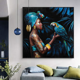 Toile - Blue Parrot